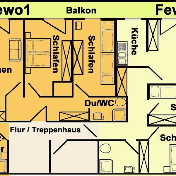 Grundriss Fewo 1+2